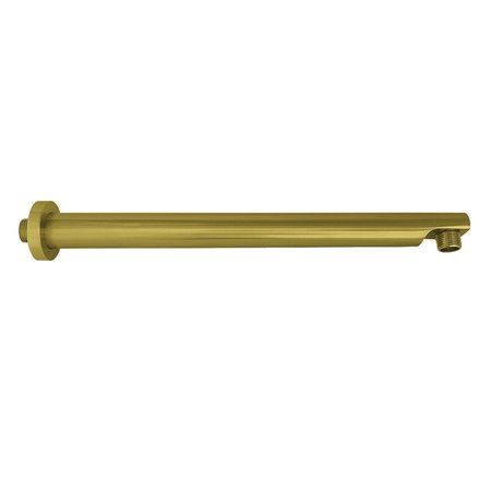 KINGSTON BRASS K8113E7 13-Inch Brass Shower Arm with Flange, Brushed Brass K8113E7